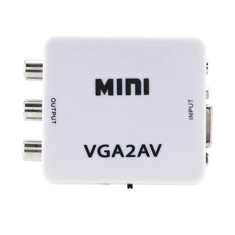 کنورٹر: HDMI سے AV AV سے HDMI HDMI سے VGA VGA سے HDMI HDMI چھوٹا سفید باکس RCA سیاہ 10