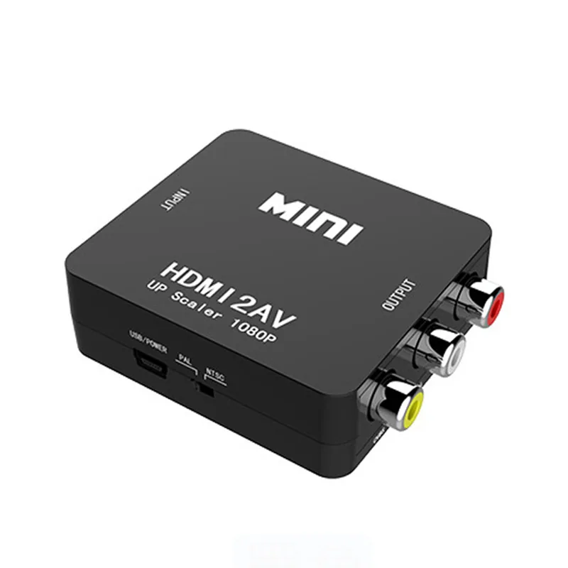کنورٹر: HDMI سے AV AV سے HDMI HDMI سے VGA VGA سے HDMI HDMI چھوٹا سفید باکس RCA سیاہ 2