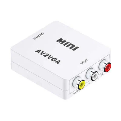 کنورٹر: HDMI سے AV AV سے HDMI HDMI سے VGA VGA سے HDMI HDMI چھوٹا سفید باکس RCA سیاہ 9