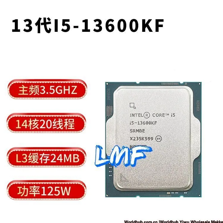 The new 13th generation Core i5 13600KF Loose Chip Desktop CPU Processor motherboard supports Z790Z690