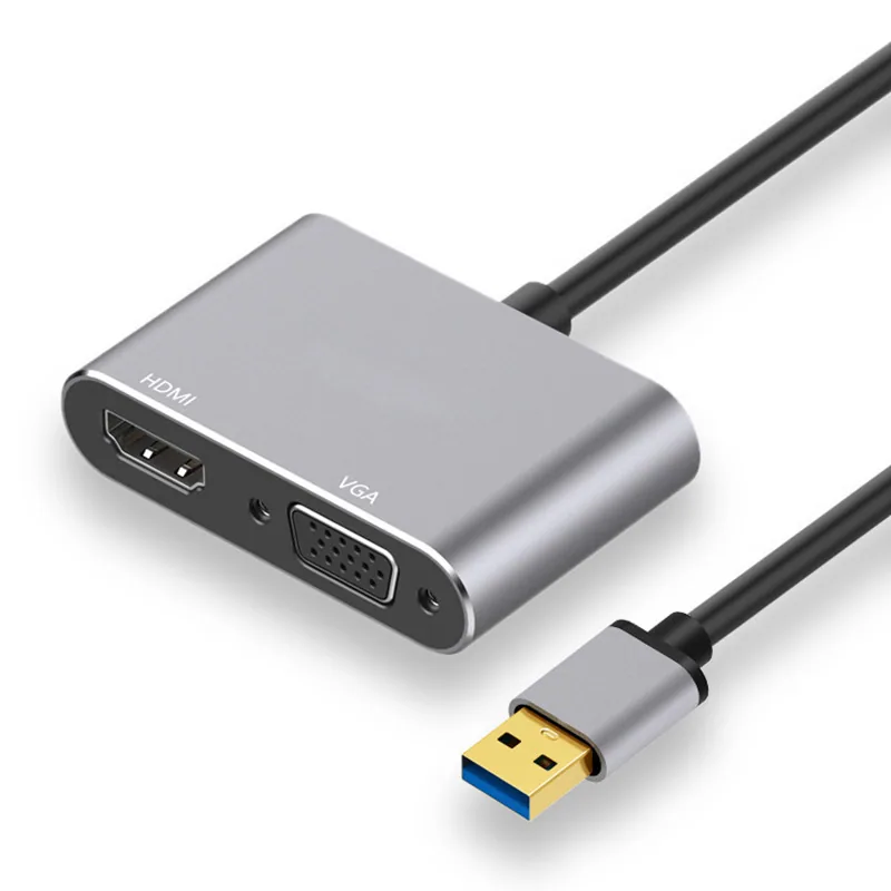 HD USB3.0 - HDMI+VGA 노트북 TV 모니터 usb - hdmi 1080P 연결 2