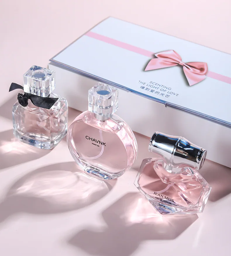 Ika Women's Perfume Set Heart Whisper Three-Piece Perfume Long-lasting Women's Coco Encounter Reversal Gift Box 11