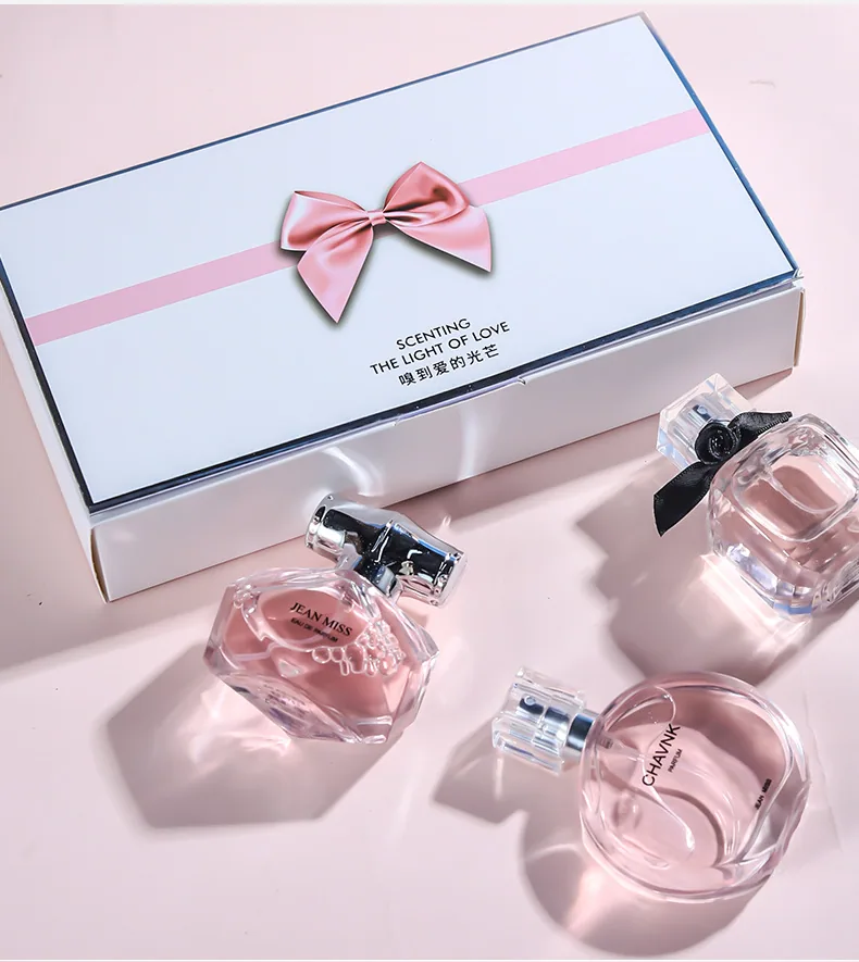 Ika Women's Perfume Set Heart Whisper Three-Piece Perfume Long-lasting Women's Coco Encounter Reversal Gift Box 13