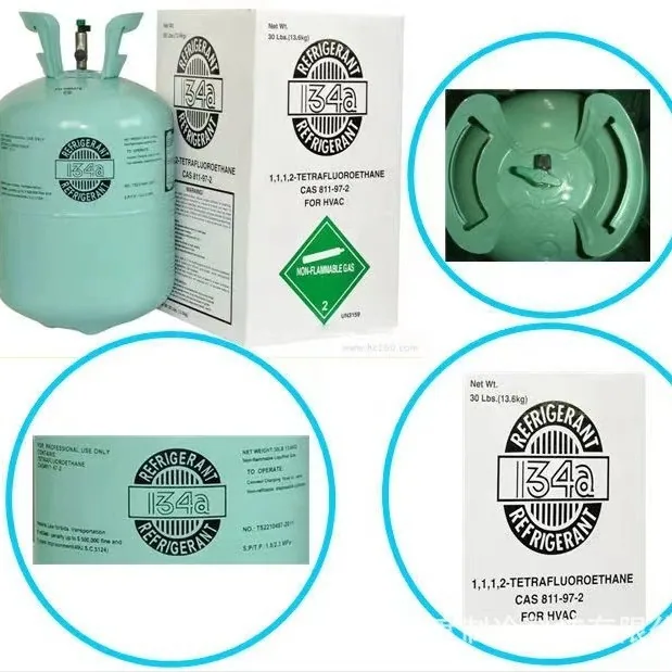 Factory direct sales R134A refrigerant neutral packaging net weight 13.6kg car air conditioner refrigerant freon 4