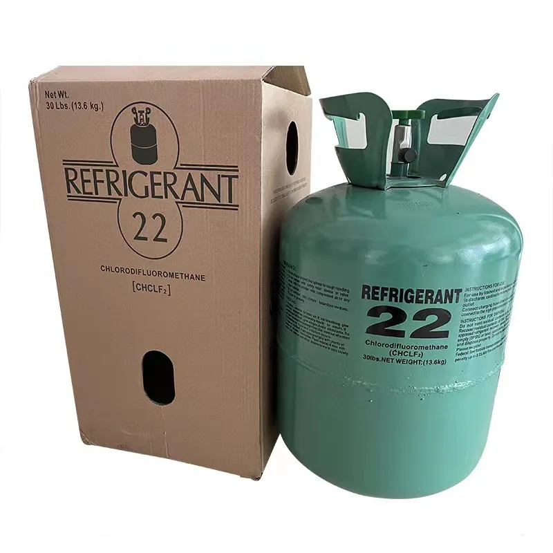 The net weight of the factory R22 refrigerant Freon air conditioning refrigerant refrigerant is 13.6kg 11