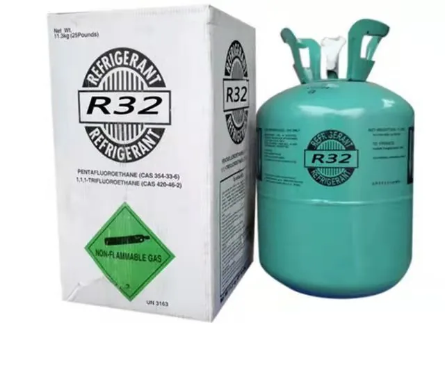 The factory supplies Juhua refrigerant R32 air conditioner Freon coolant refrigerant net weight 3.7kg 9.5 10