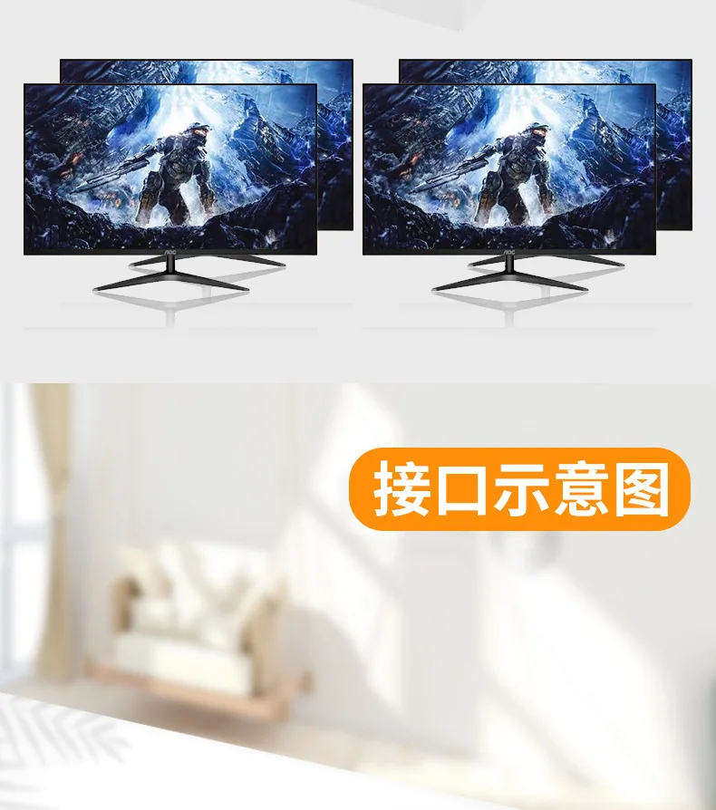 hdmi splitter 1 in 4 out 4K iron shell 1 point 4 video splitter splitter 2160p foreign trade cross-border model 9