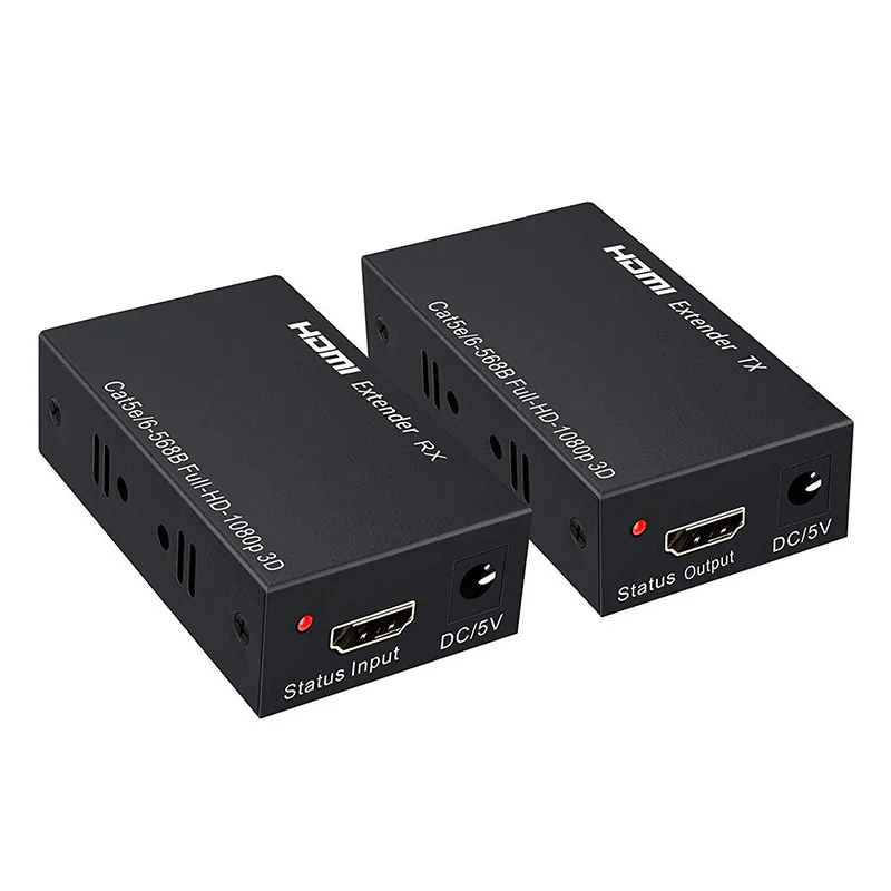 HDMI 익스텐더 단일 네트워크 케이블 60m-RJ45 네트워크 케이블 확장 전송 무손실 hdmi 신호 3D1080P 4