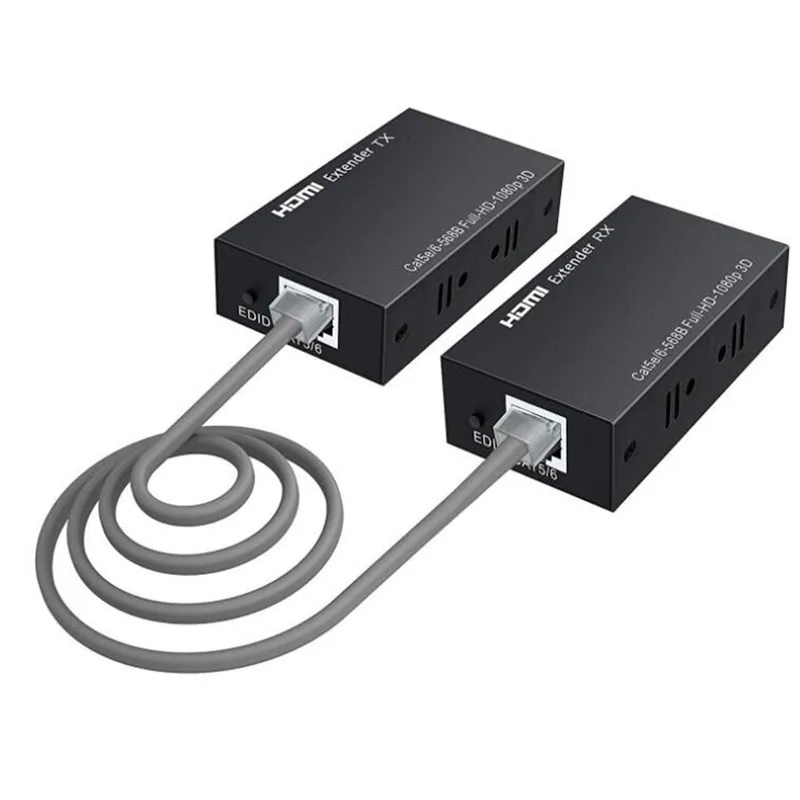 HDMI 익스텐더 단일 네트워크 케이블 60m-RJ45 네트워크 케이블 확장 전송 무손실 hdmi 신호 3D1080P 2