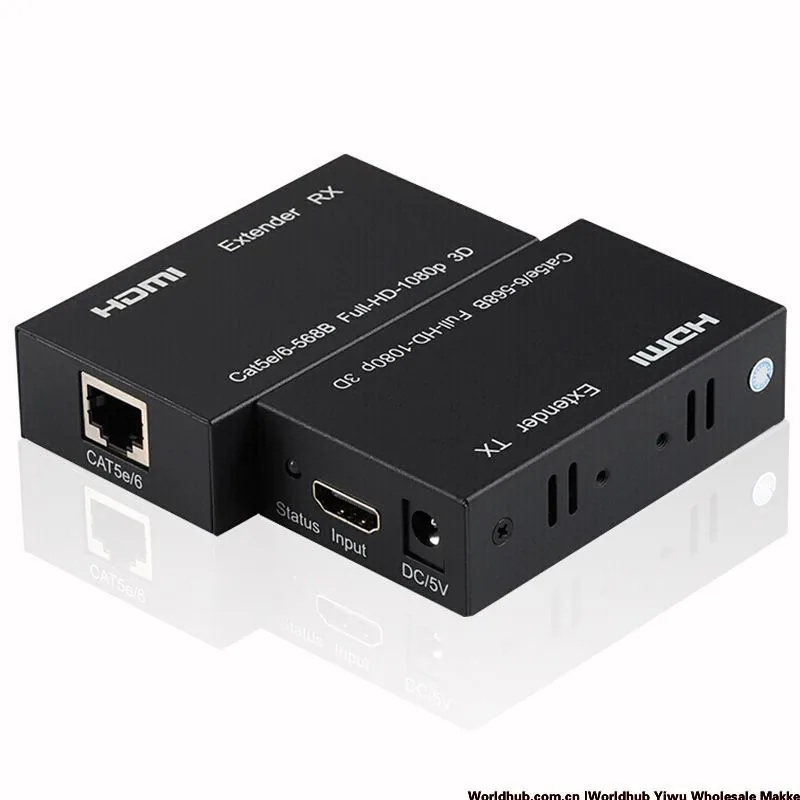 HDMI extender Single network cable 60 meters to RJ45 network cable extension transmission Lossless hdmi signal 3D1080P