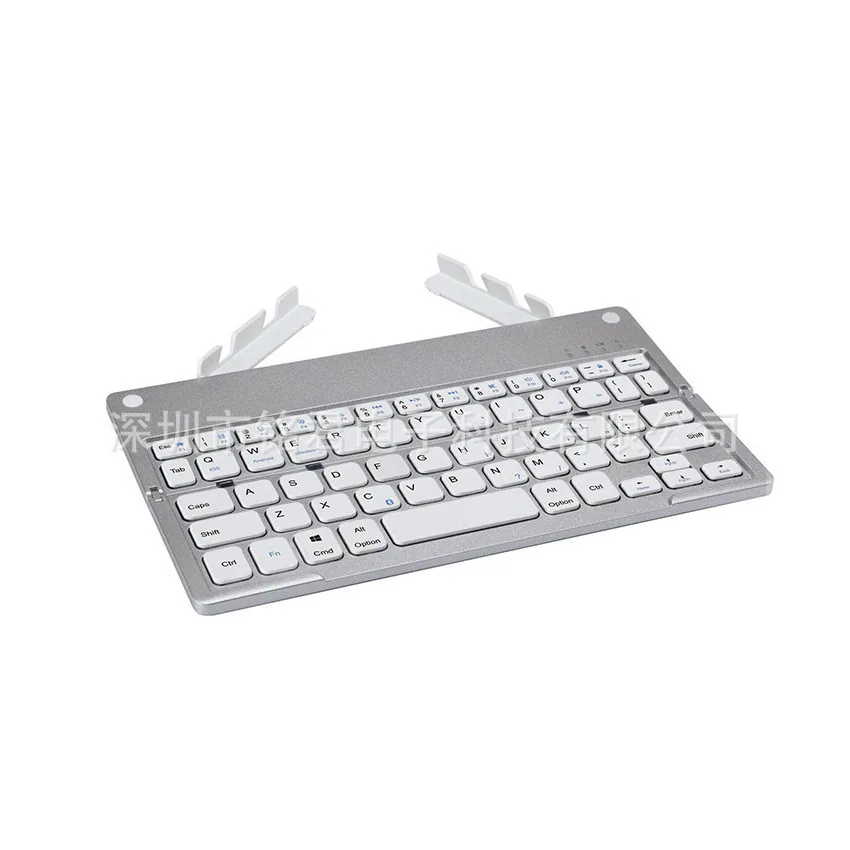 Cross-border folding bluetooth keyboard, mini wireless keyboard, t universal t keyboard, support three systems in stock - Keyboard Covers
