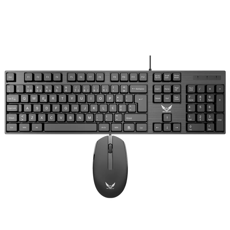 Manufacturer Cross-border LD801 Office Business Mouse Keyboard Set Computer Accessories USB Wired Keyboard and Mouse Set