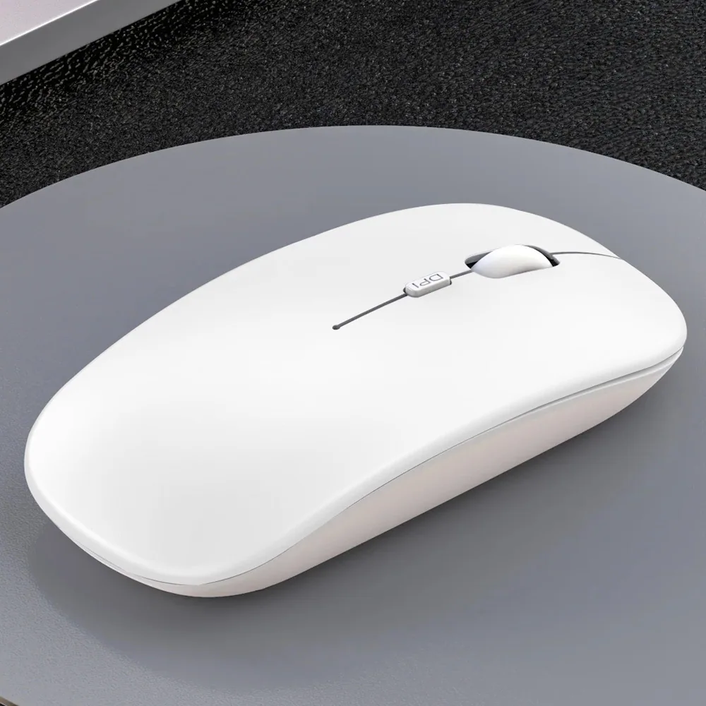 Bluetooth сымсыз тінтуір көзі Зауыттық іскери кеңсе жұқа және жеңіл дыбыссыз компьютер 2.4G зарядтау дыбыссыз сымсыз тінтуір 8