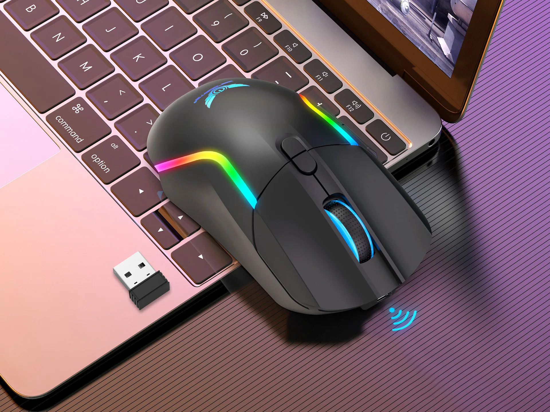 2.4G Wireless Dual Mode Wired Gaming Mouse Computer Notebook Gamer Office RGB Illuminated Mouse Span 16