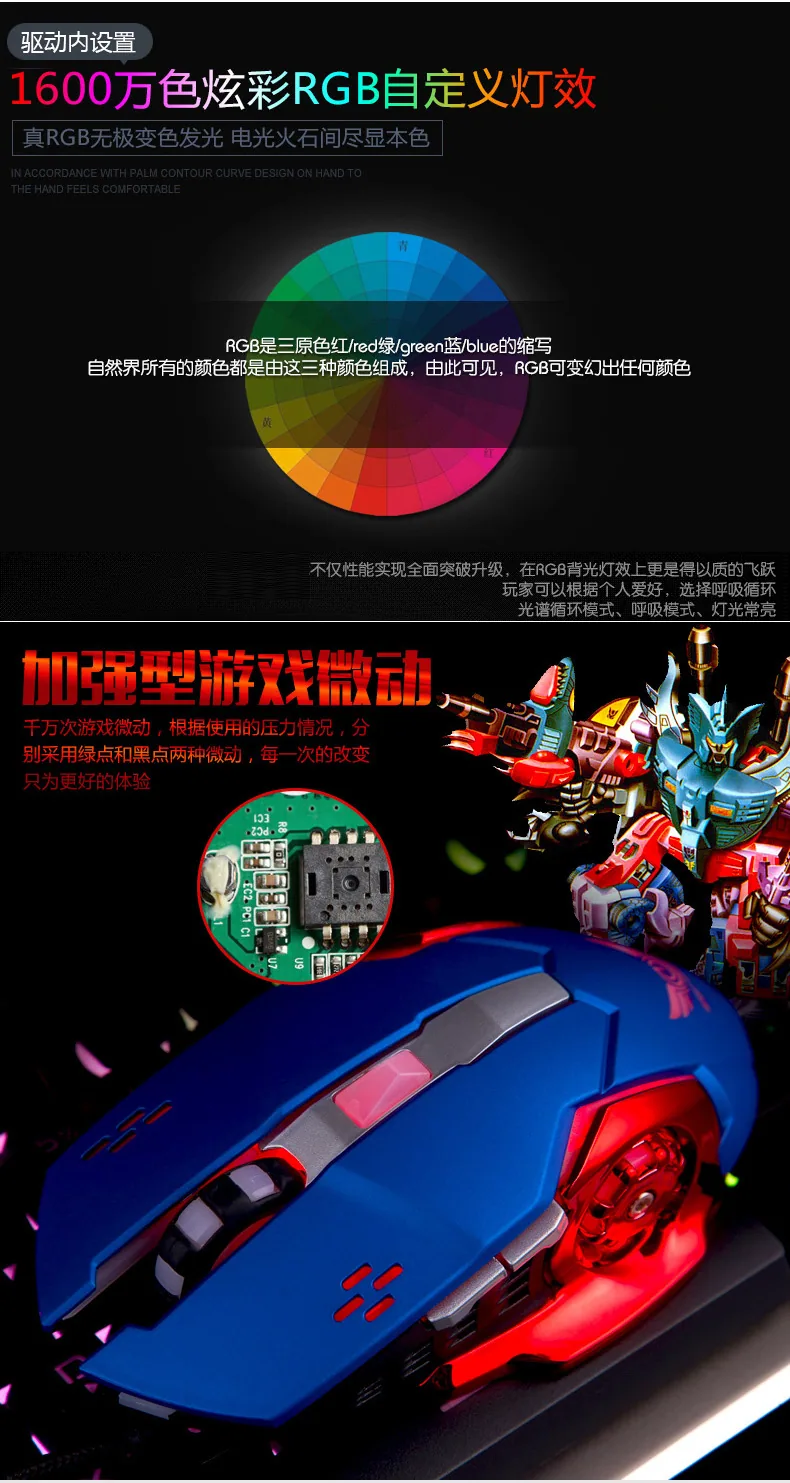 Source Factory Wrangler G11 Gaming E-Sports Mechanical Mouse Macro Definition Glowing Wired Mouse Computer Accessories 24