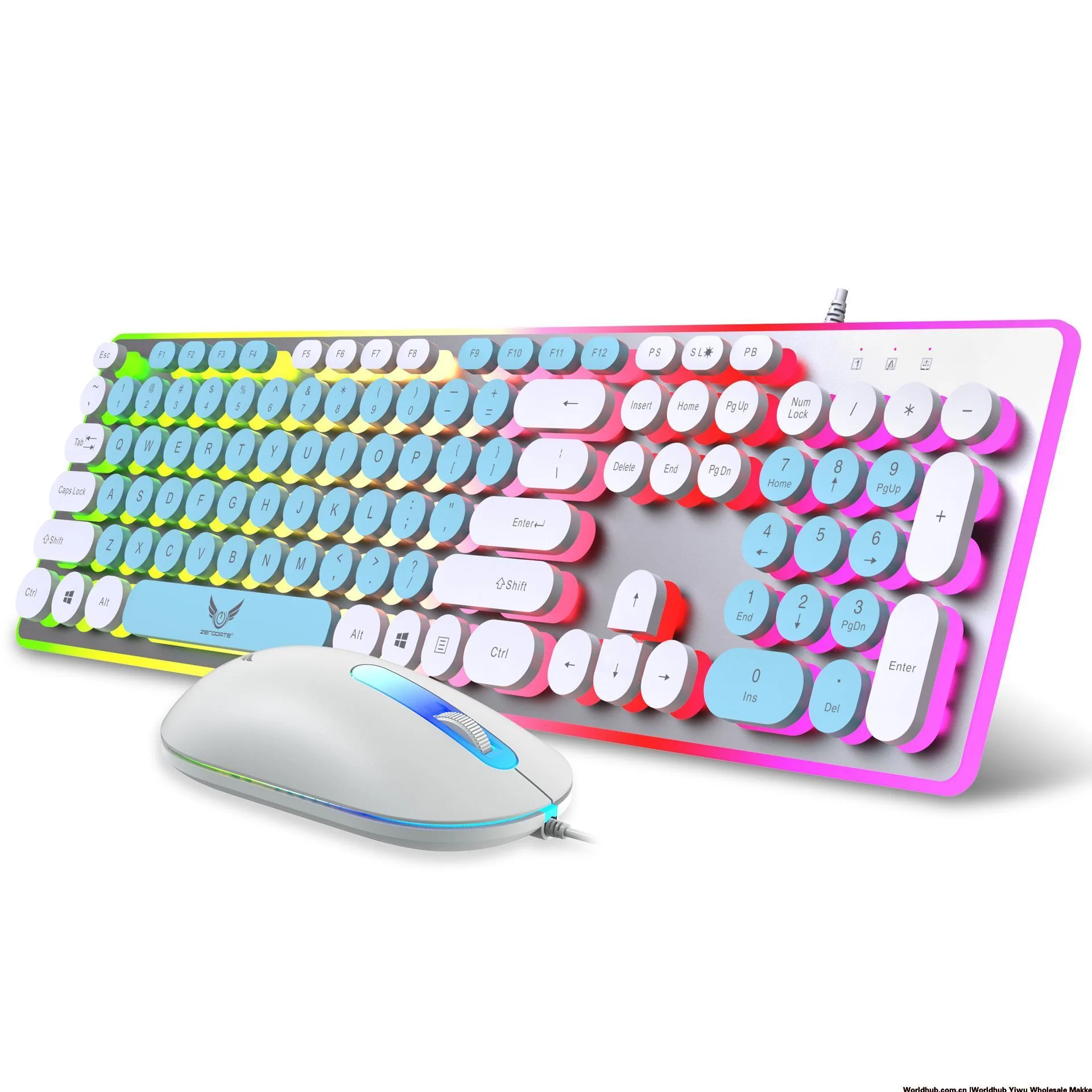 Zero Point Covenant K13 Wired USB Keyboard Mouse Set Mechanical Feel Luminous Game Keyboard and Mouse Computer Accessories 3