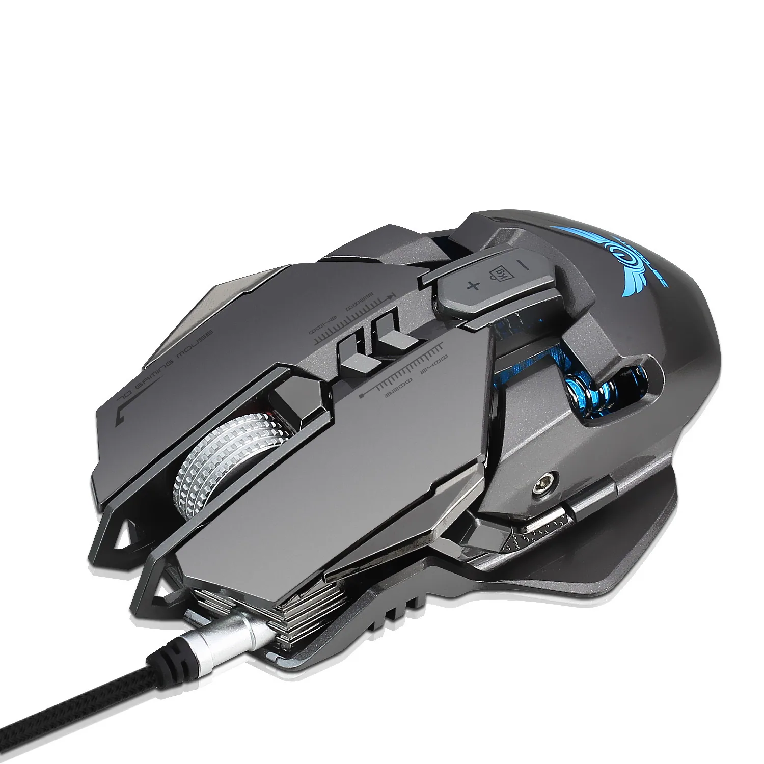 mechanical gaming mouse, PUBG, chicken eating, macro definition, colorful luminous computer, wired e-sports gaming mouse 57