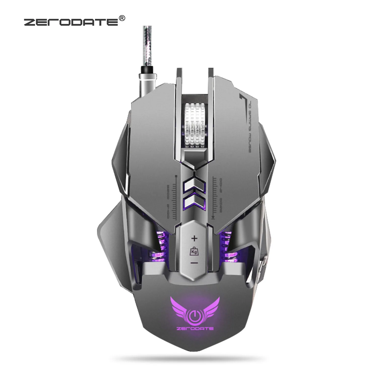 mechanical gaming mouse, PUBG, chicken eating, macro definition, colorful luminous computer, wired e-sports gaming mouse 52
