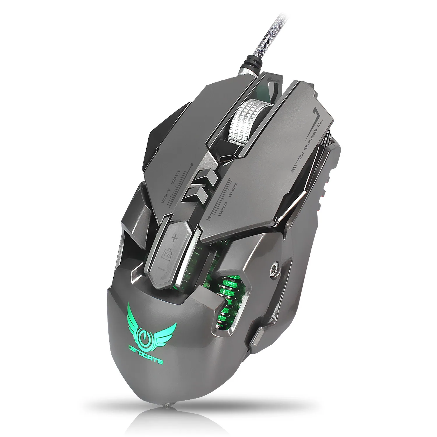 mechanical gaming mouse, PUBG, chicken eating, macro definition, colorful luminous computer, wired e-sports gaming mouse 55