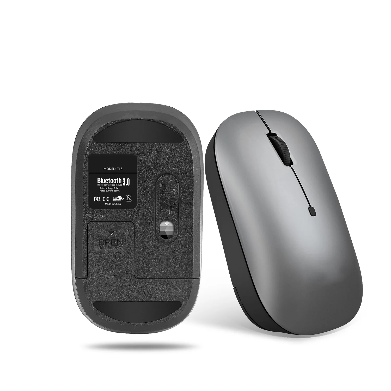 موس قابل شارژ بلوتوث سه حالته طرح ارگونومیک Mini Wireless Business Office Mouse Cross Border Factory 17