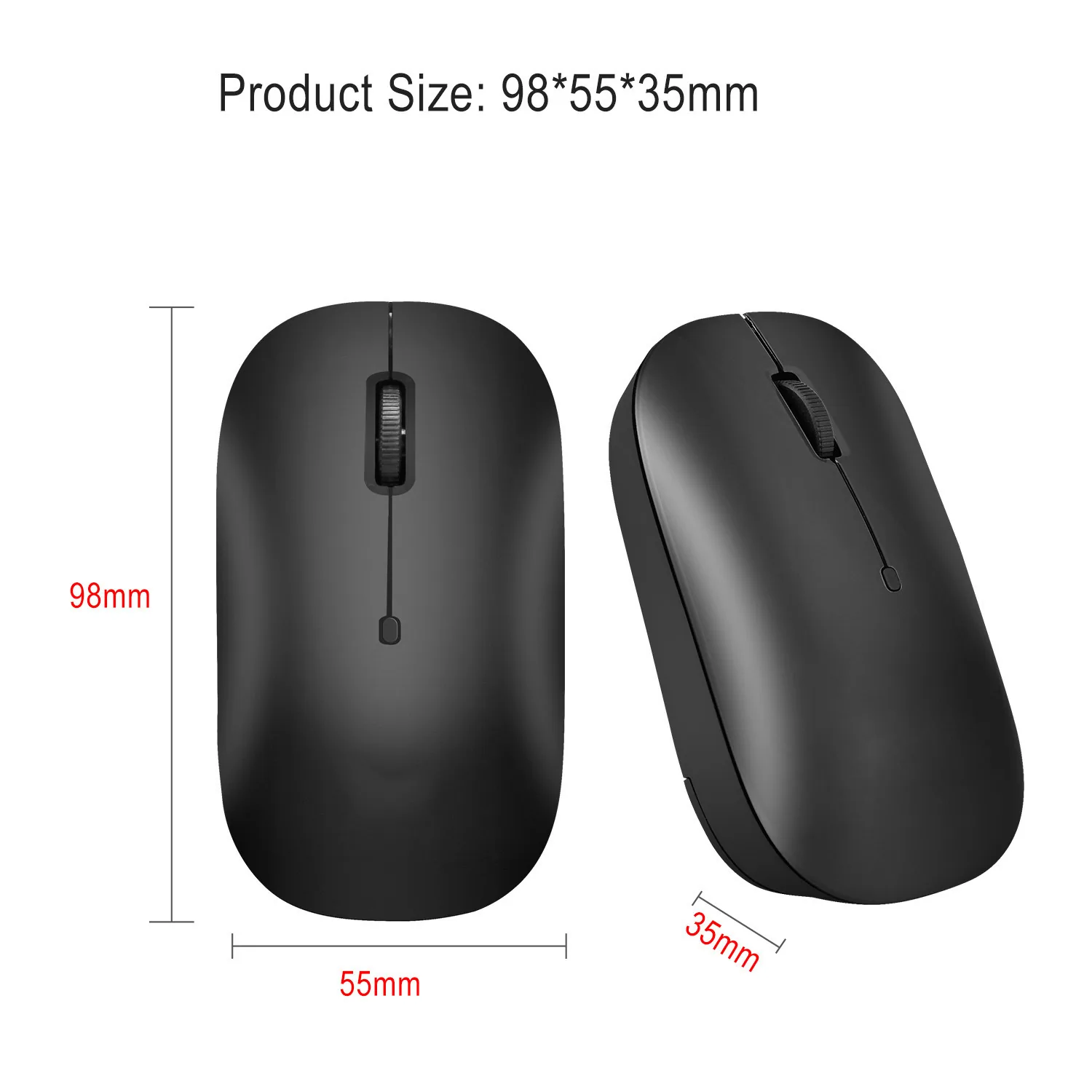موس قابل شارژ بلوتوث سه حالته طرح ارگونومیک Mini Wireless Business Office Mouse Cross Border Factory 10