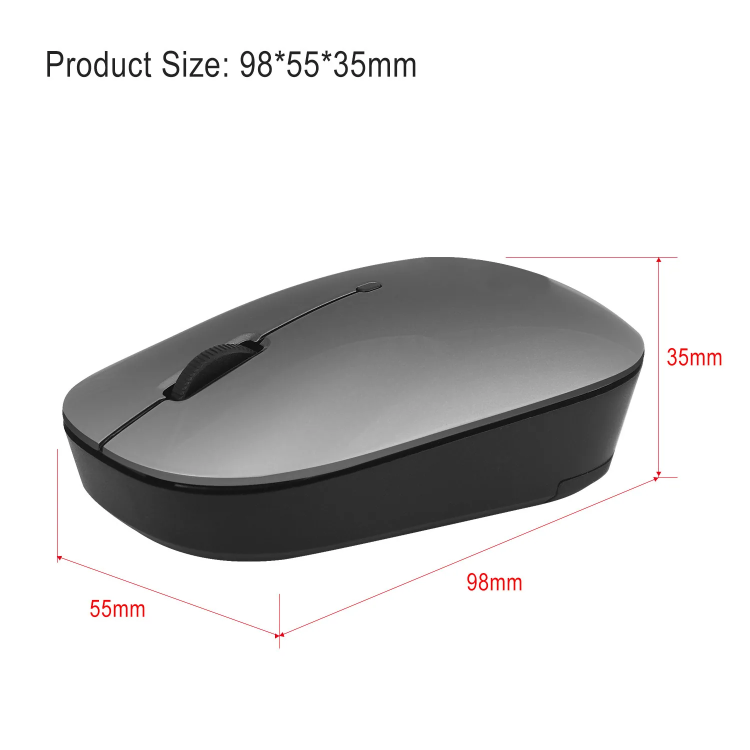 موس قابل شارژ بلوتوث سه حالته طرح ارگونومیک Mini Wireless Business Office Mouse Cross Border Factory 11
