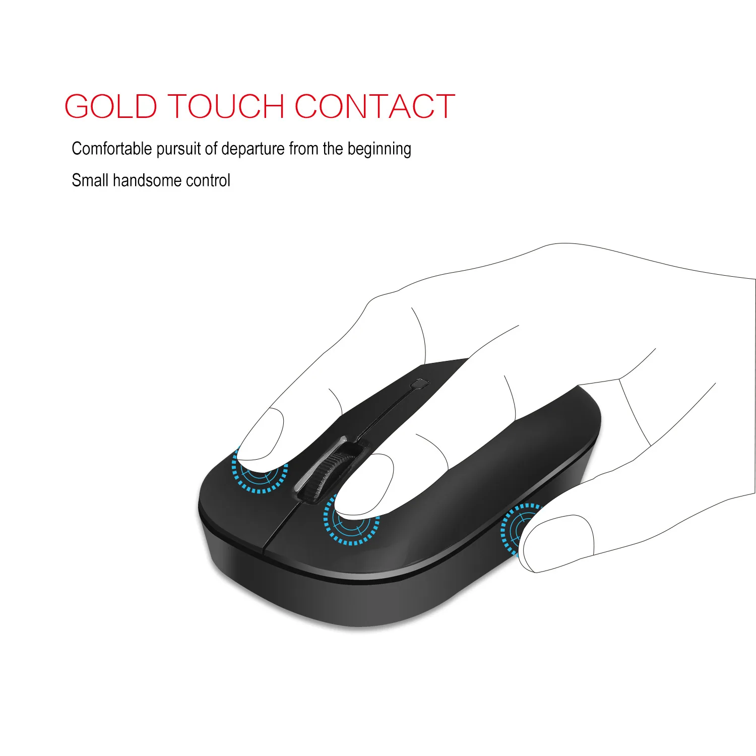 موس قابل شارژ بلوتوث سه حالته طرح ارگونومیک Mini Wireless Business Office Mouse Cross Border Factory 8