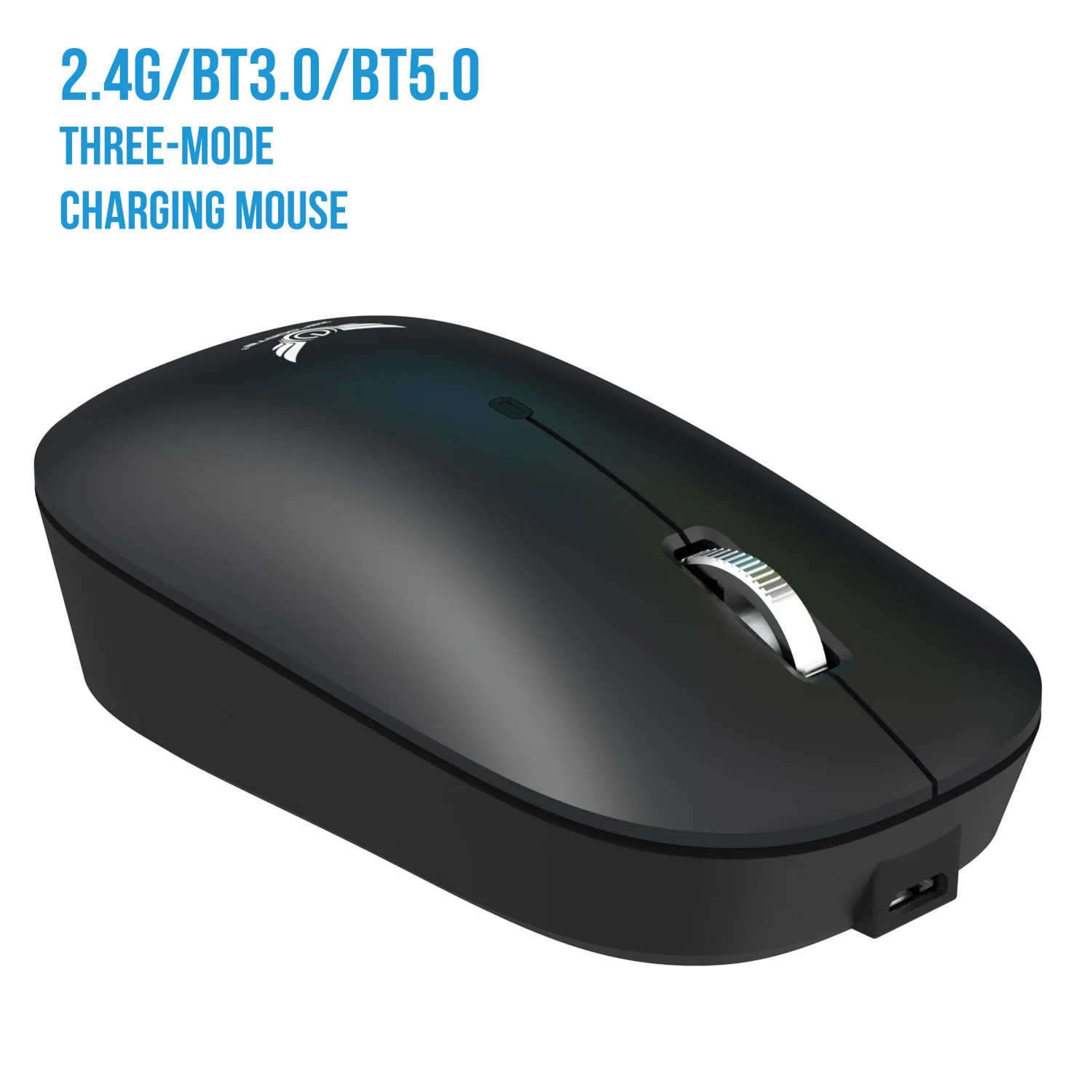 موس قابل شارژ بلوتوث سه حالته طرح ارگونومیک Mini Wireless Business Office Mouse Cross Border Factory 5