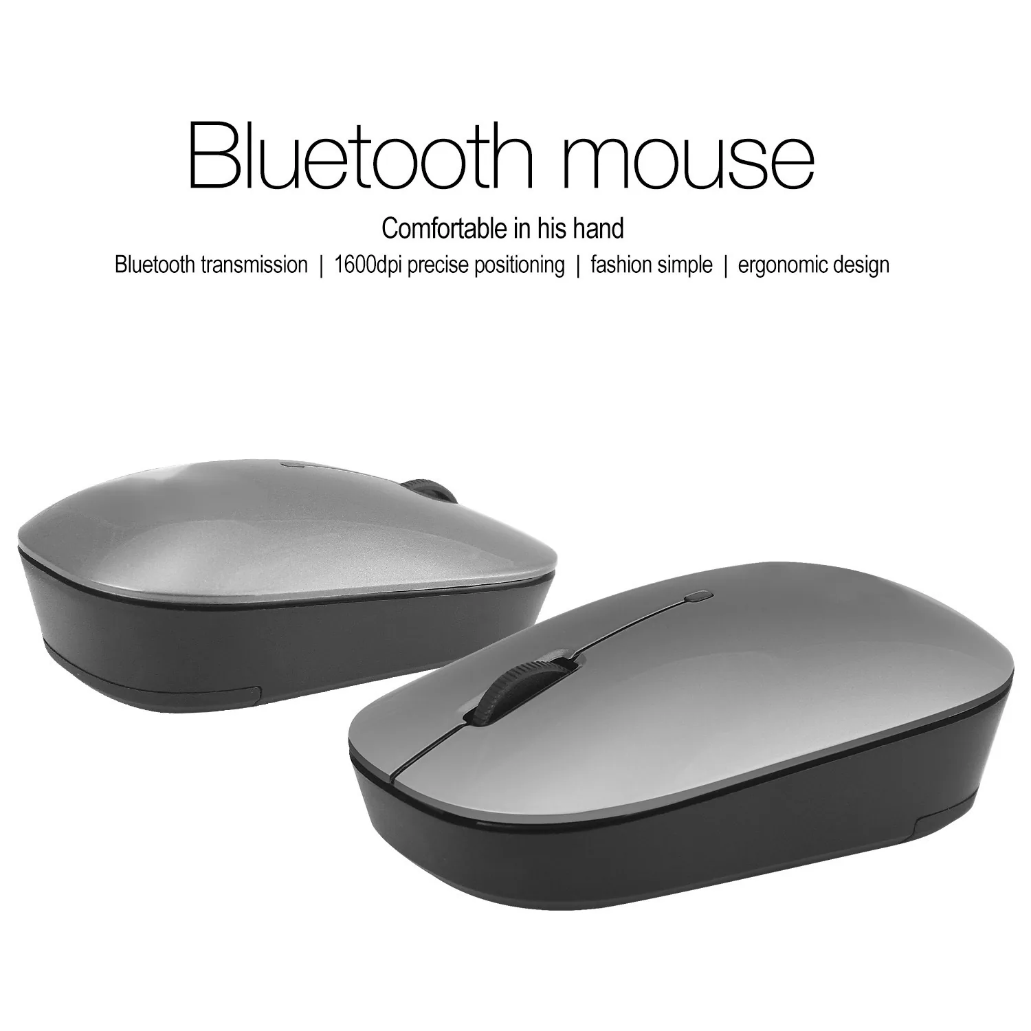 موس قابل شارژ بلوتوث سه حالته طرح ارگونومیک Mini Wireless Business Office Mouse Cross Border Factory 7