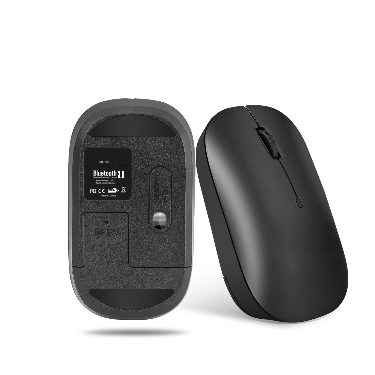 موس قابل شارژ بلوتوث سه حالته طرح ارگونومیک Mini Wireless Business Office Mouse Cross Border Factory 12