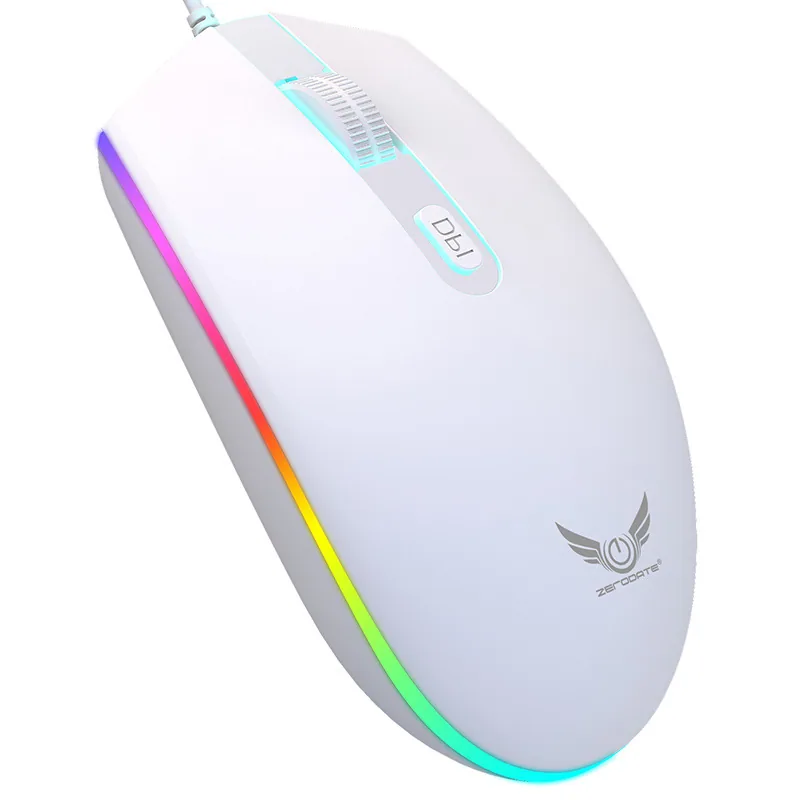 Manufacturer Internet celebrity model USB light-emitting wired mouse computer peripherals e-sports game dazzling RGB marquee mou 2
