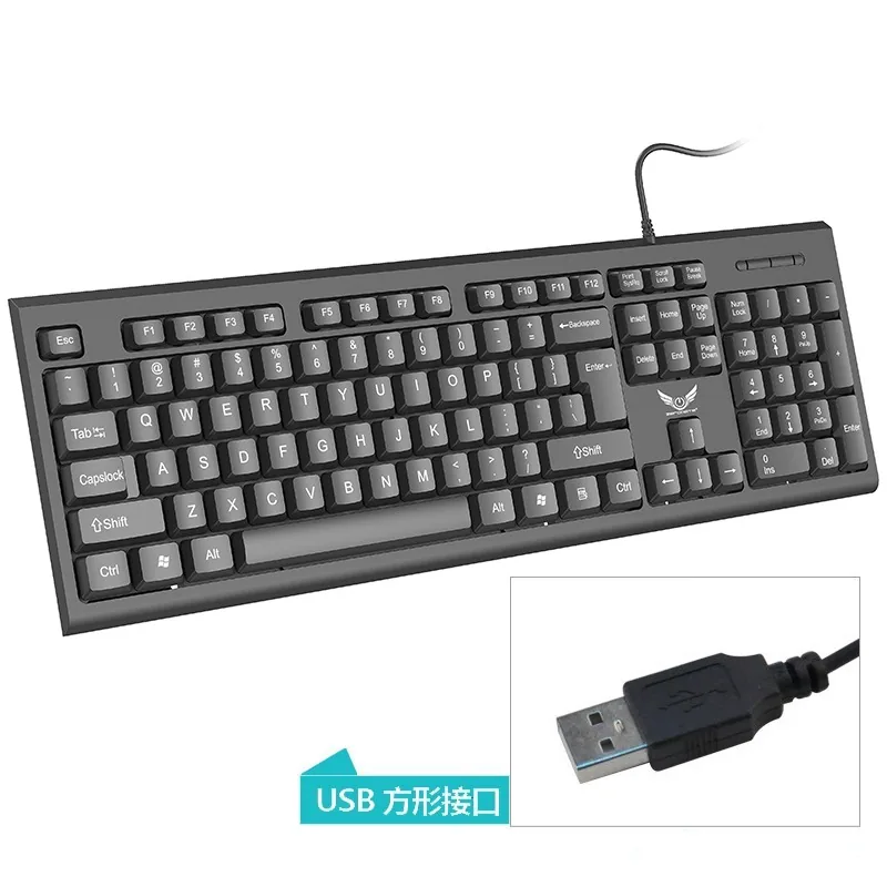 Üretici doğrudan kablolu klavye iş ofis ev için uygun ince ve hafif USB masaüstü bilgisayar aksesuarları klavye cr 2