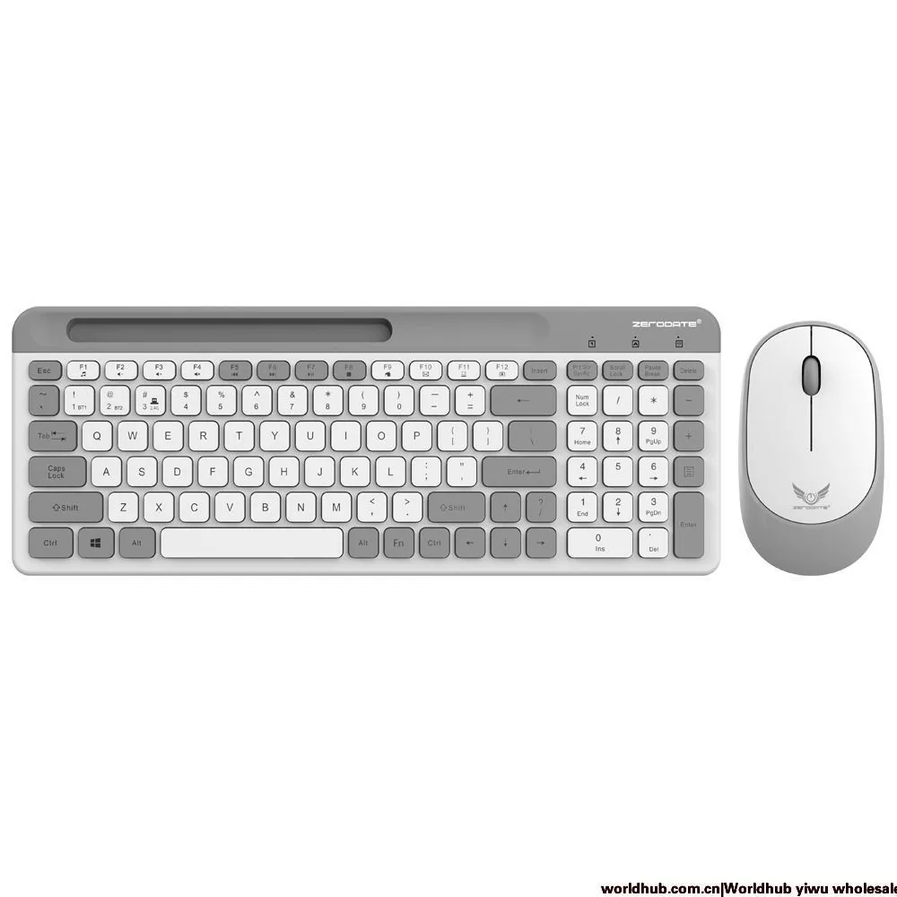 Three-mode wireless bluetooth keyboard and mouse set, home office, mobile phone, t, notebook, desktop computer, universal