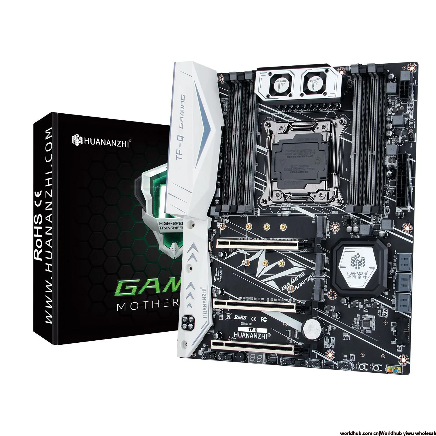The huananzhi x99 gaming TF-Q large board motherboard supports v3 v4cpu DDR3 DDR4 memory 2