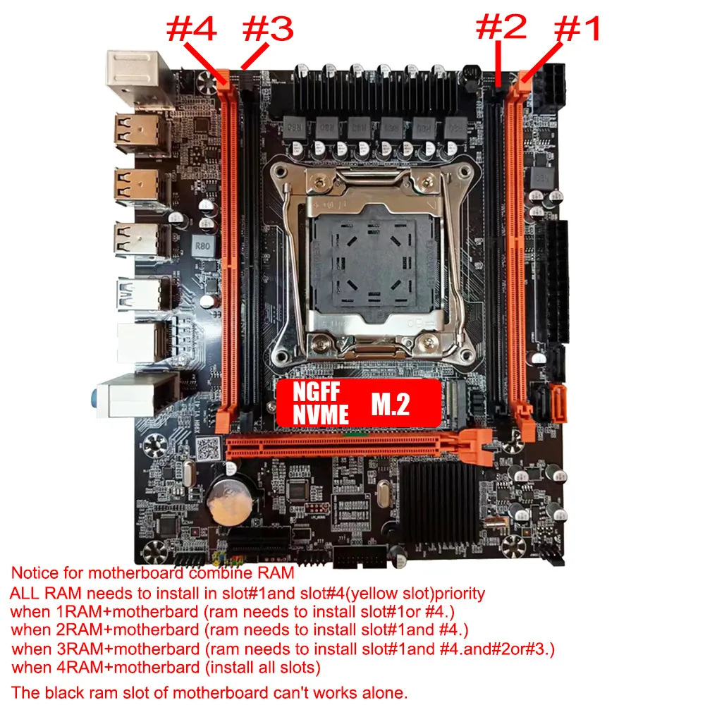 New X99 motherboard 2680V3 CPU 2x 8G PC/REG DDR4 memory studio multi-open set 3