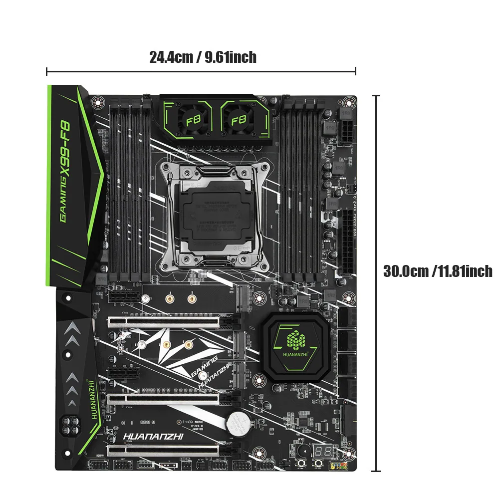 Huananzhi X99-F8 Motherboard CPU Gaming Set Desktop PC Brand New Motherboard 7