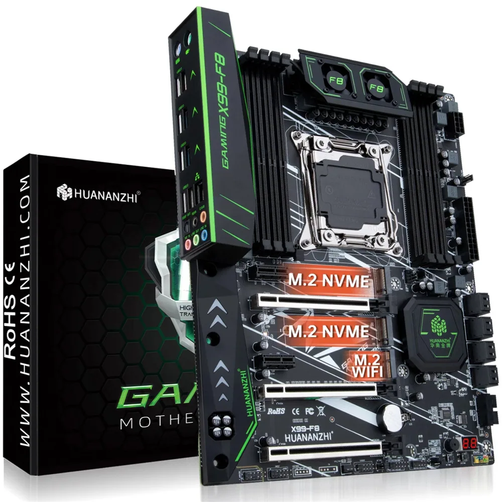 Huananzhi X99-F8 Motherboard CPU Gaming Set Desktop PC Brand New Motherboard 6