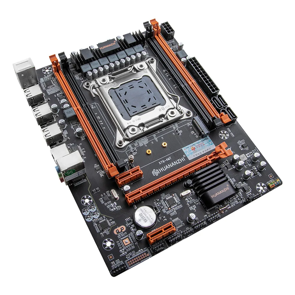 huananzhi X79 4MT 데스크탑 컴퓨터 마더보드 세트 2 x 8G 1600mHz 메모리 2650V2 CPU 4