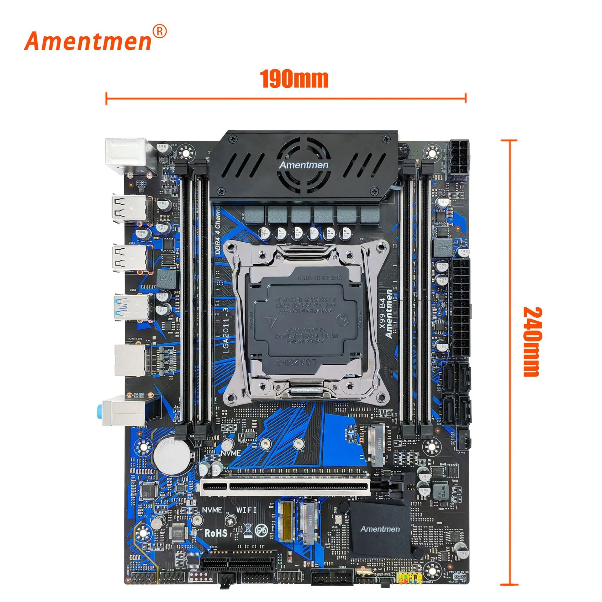 Amentmen motherboard X99B4 original chip DDR4 motherboard LGA2011-3 four-channel dropshipping warehouse 4