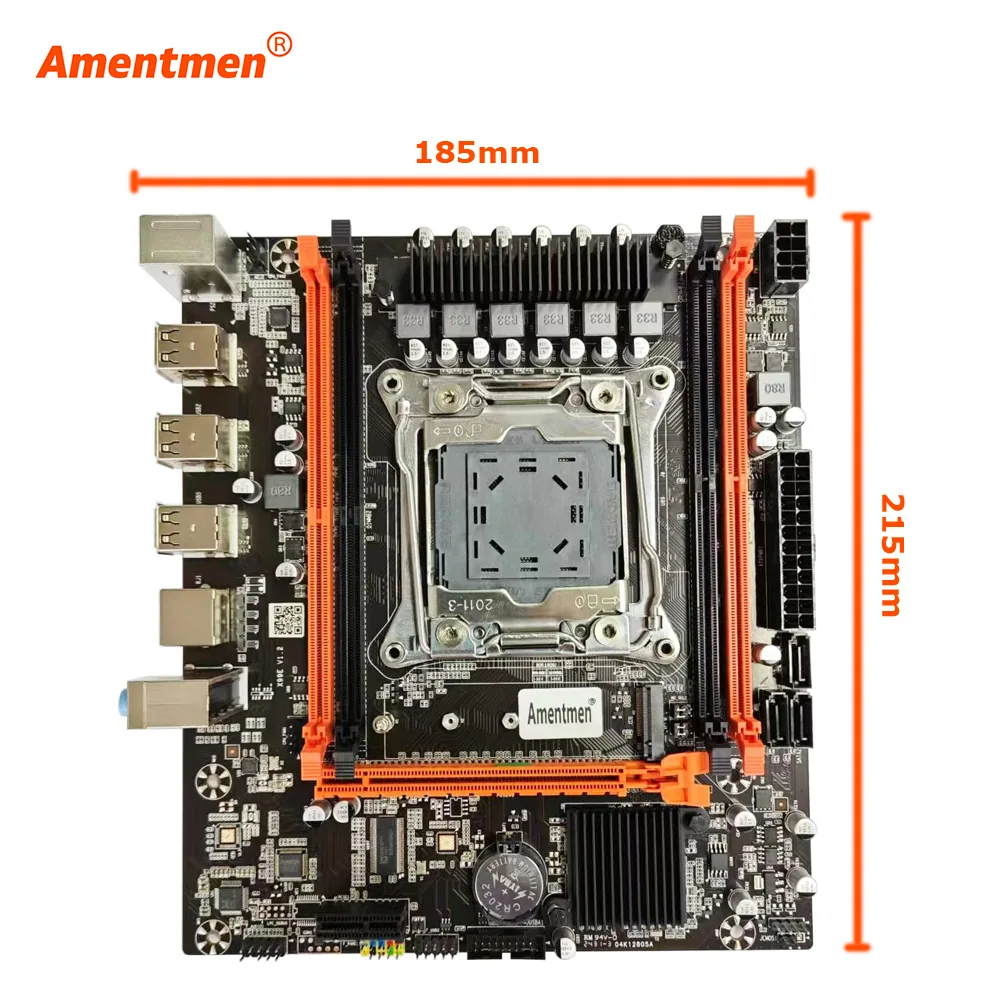 X99E Motherboard LGA2011-3 DDR4 ECC USB2.0 NVME M.2 H55 chip 3