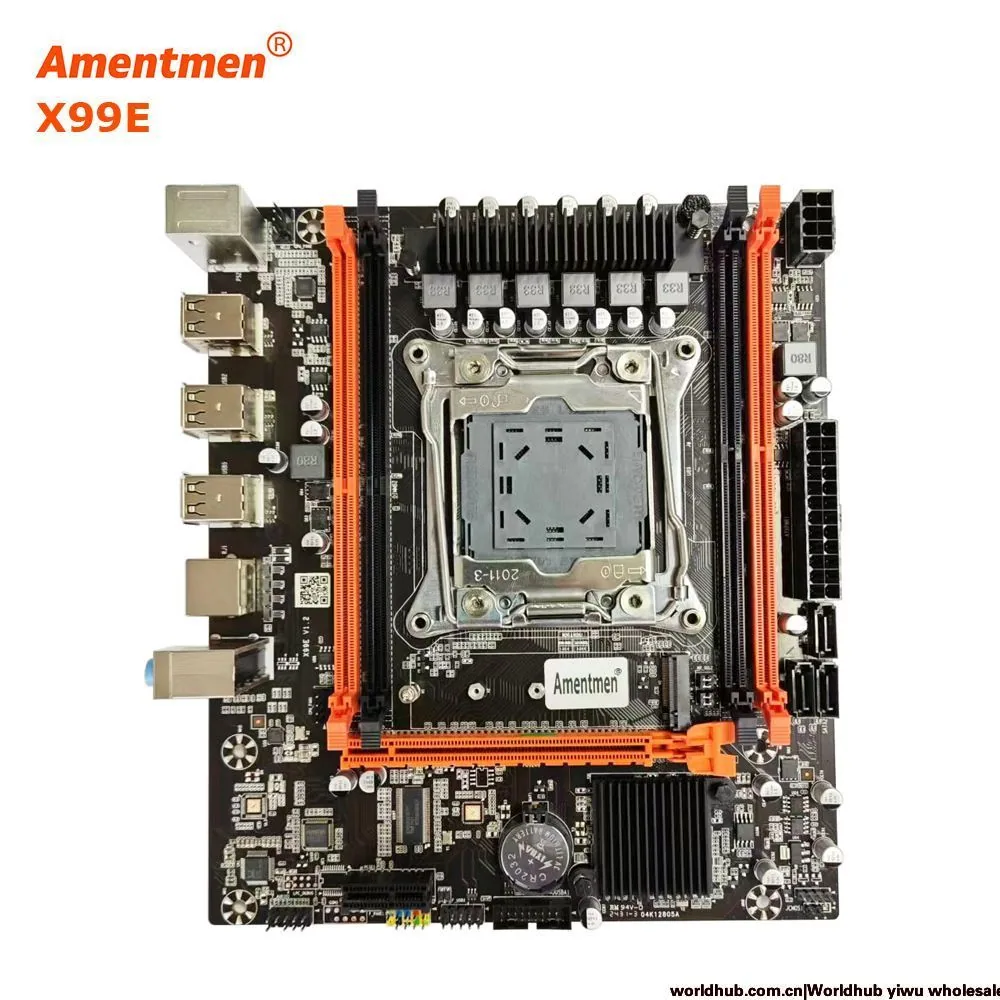 X99E Motherboard LGA2011-3 DDR4 ECC USB2.0 NVME M.2 H55 chip