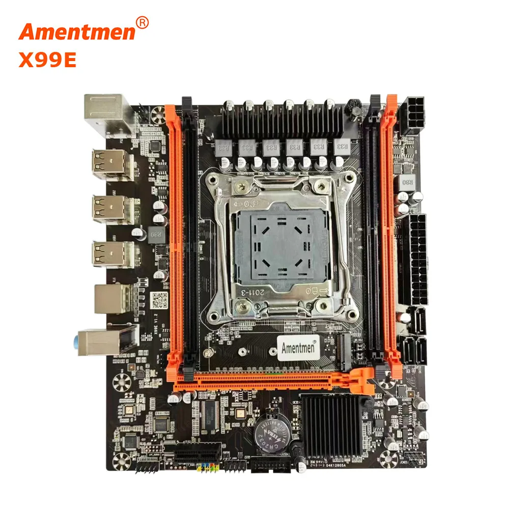X99E Motherboard LGA2011-3 DDR4 ECC USB2.0 NVME M.2 H55 chip 5