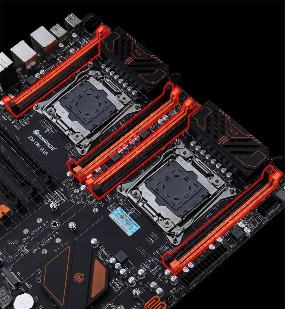 huananzhi X99-F8D plus new motherboard DDR4 memory 2011-3 new desktop computer motherboard 9