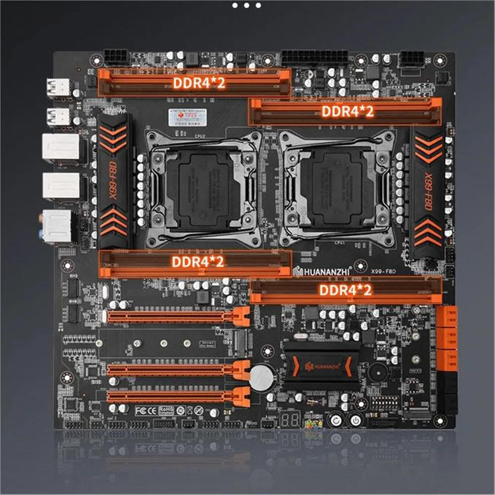 huananzhi X99-F8D plus new motherboard DDR4 memory 2011-3 new desktop computer motherboard 5