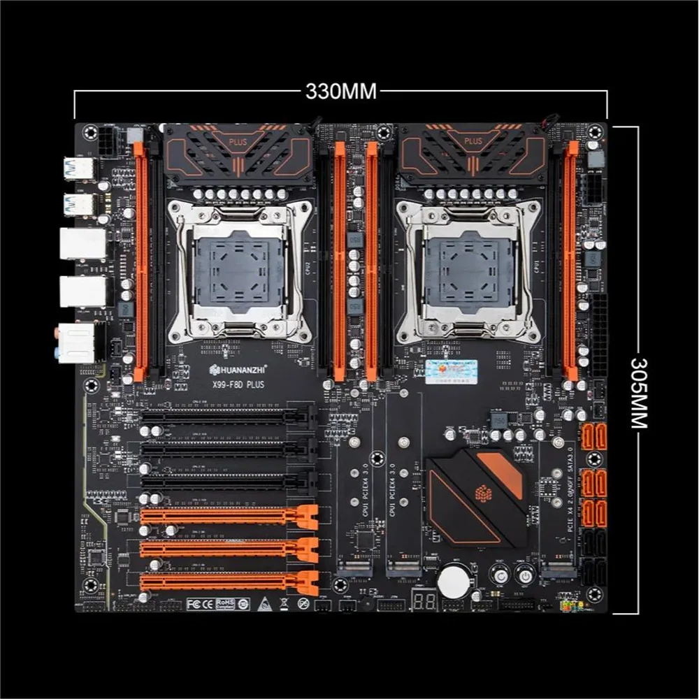 huananzhi X99-F8D plus new motherboard DDR4 memory 2011-3 new desktop computer motherboard 8