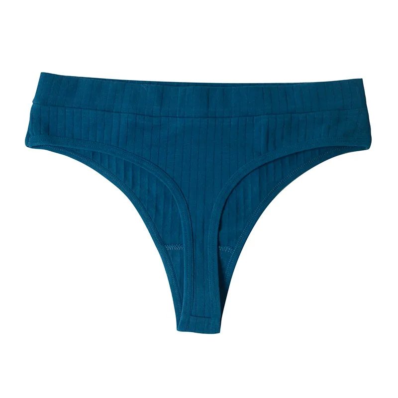 Foreign trade cross-border women's coquettish underwear wholesale cotton breathable sports thong sexy elastic band Thong 6