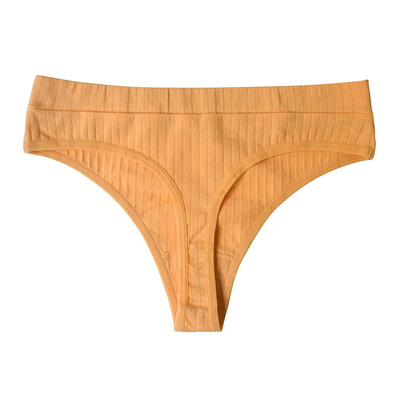 Foreign trade cross-border women's coquettish underwear wholesale cotton breathable sports thong sexy elastic band Thong 7