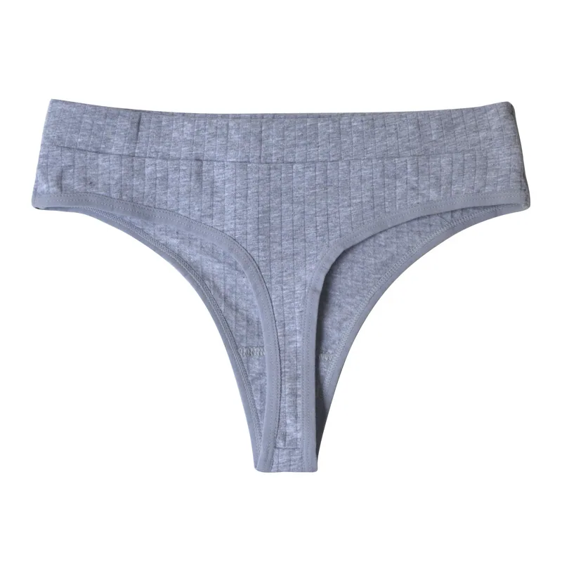 Foreign trade cross-border women's coquettish underwear wholesale cotton breathable sports thong sexy elastic band Thong 2