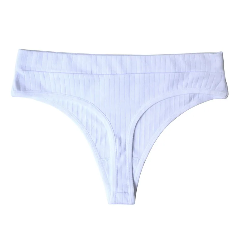 Foreign trade cross-border women's coquettish underwear wholesale cotton breathable sports thong sexy elastic band Thong 3