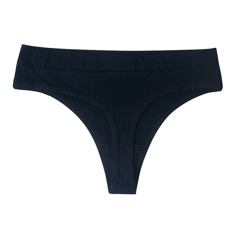 Foreign trade cross-border women's coquettish underwear wholesale cotton breathable sports thong sexy elastic band Thong 8
